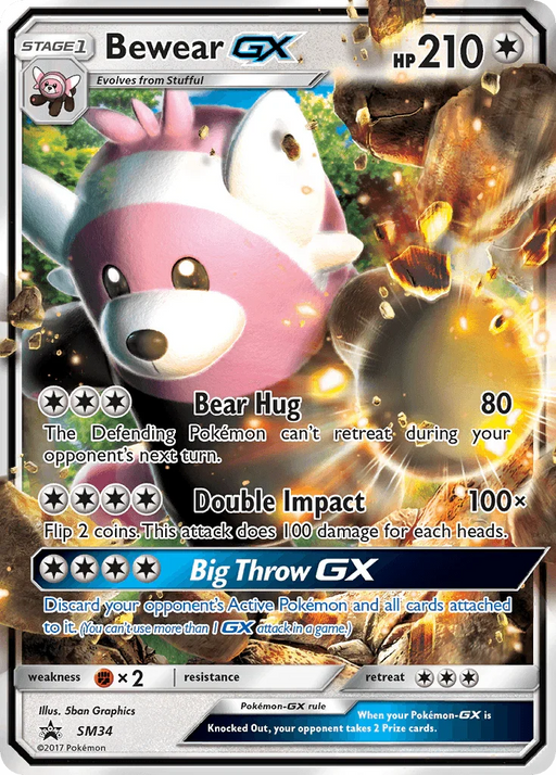 Bewear GX (SM34) [Sun & Moon: Black Star Promos] - for just $1.05! 