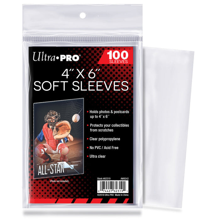 Ultra PRO: 100ct Soft Sleeves (4" x 6") - Just $0! Shop now at Retro Gaming of Denver