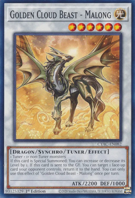 Golden Cloud Beast - Malong [CYAC-EN082] Common - for just $0.30! 