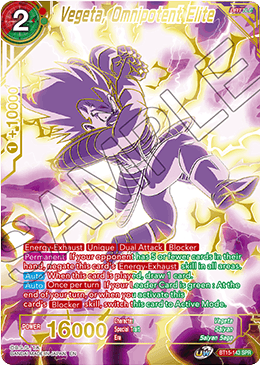 Vegeta, Omnipotent Elite (SPR) (BT15-143) [Saiyan Showdown] - for just $2.70! 