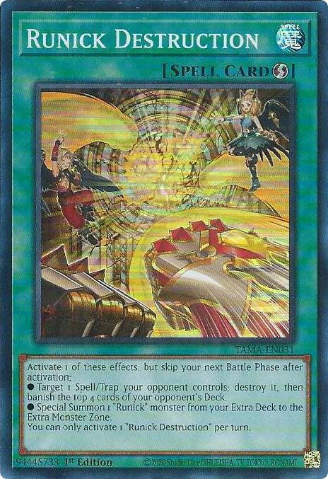Runick Destruction [TAMA-EN031] Super Rare - for just $0.20! 