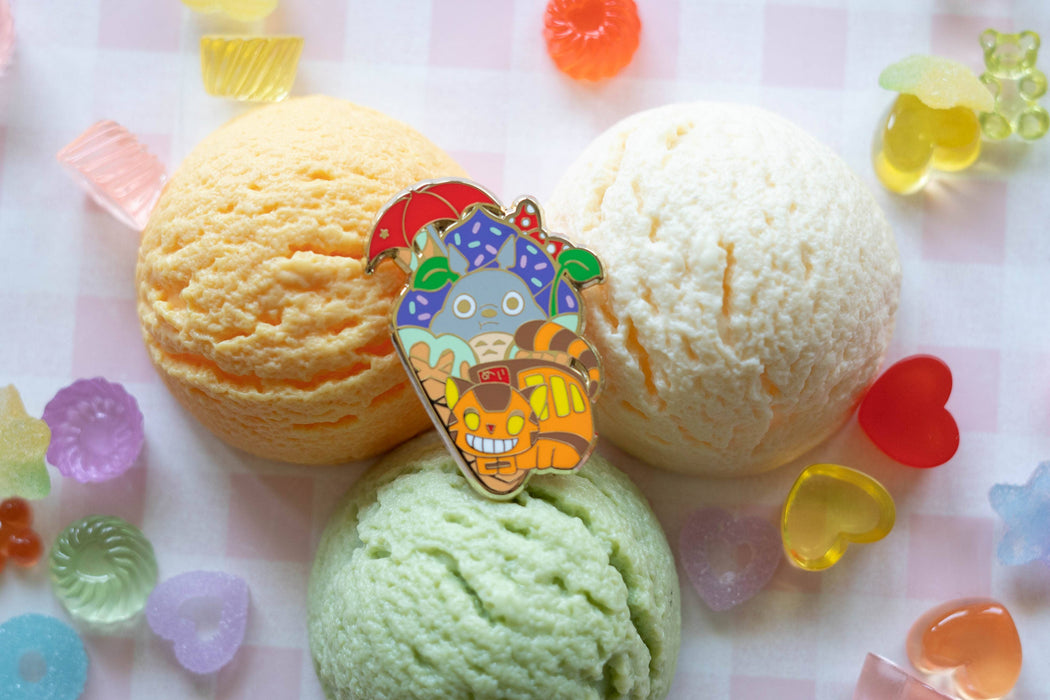 Studio Ghibli Totoro Ice Cream Enamel Pin - for just $12! 