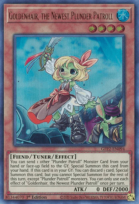 Goldenhair, the Newest Plunder Patroll [GFP2-EN094] Ultra Rare - for just $0.10! 