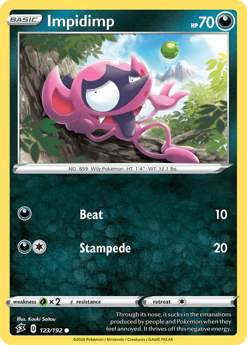 Impidimp (123/192) [Sword & Shield: Rebel Clash] - for just $0.10! 