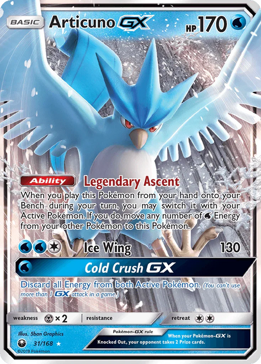Articuno GX (31/168) [Sun & Moon: Celestial Storm] - for just $4.05! 