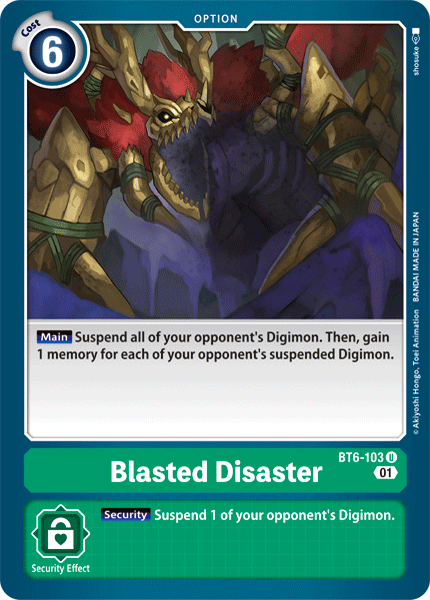 Blasted Disaster [BT6-103] [Double Diamond] - Just $0.09! Shop now at Retro Gaming of Denver