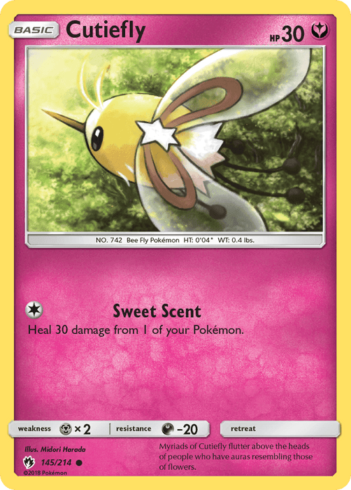 Cutiefly (145/214) [Sun & Moon: Lost Thunder] - for just $0.10! 