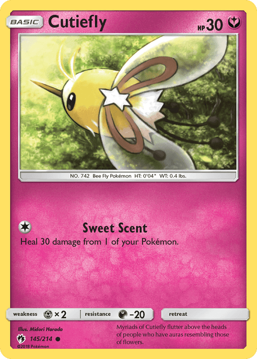 Cutiefly (145/214) [Sun & Moon: Lost Thunder] - for just $0.10! 