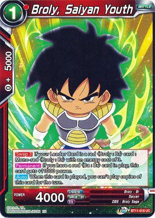 Broly, Saiyan Youth (BT11-018) [Vermilion Bloodline] - for just $0.10! 