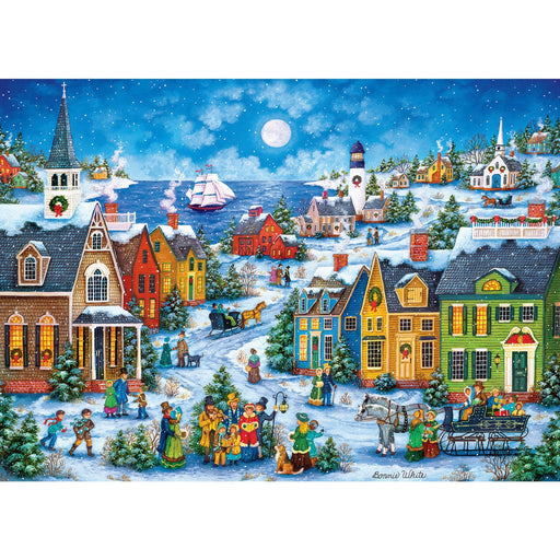 Season's Greetings - Harbor Side Carolers 1000 Piece Jigsaw Puzzle - Premium 1000 Piece - Just $16.99! Shop now at Retro Gaming of Denver