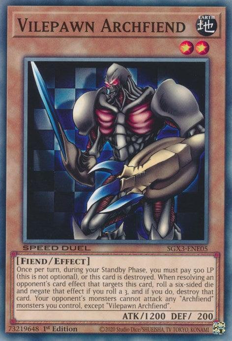 Vilepawn Archfiend [SXG3-ENE05] Common - for just $0.10! 