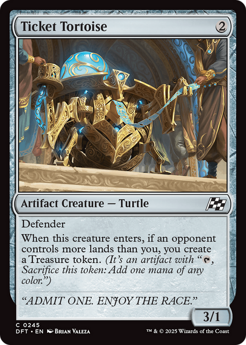 Ticket Tortoise (DFT-245) - Aetherdrift Foil - for just $0.06! 