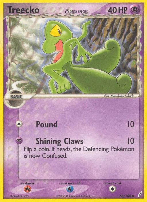 Treecko (68/100) (Delta Species) [EX: Crystal Guardians] - for just $0.75! 