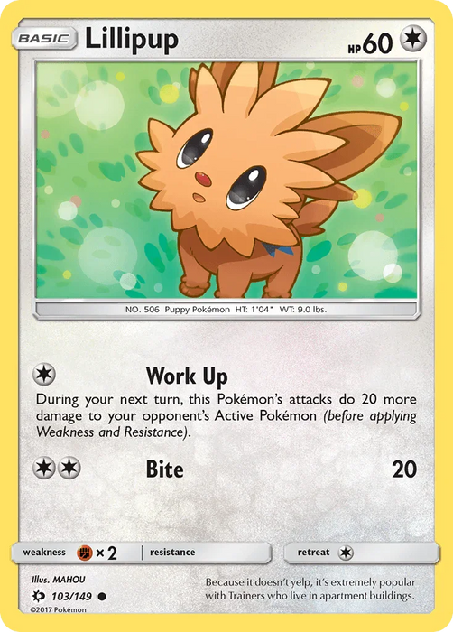 Lillipup (103/149) [Sun & Moon: Base Set] - for just $0.10! 