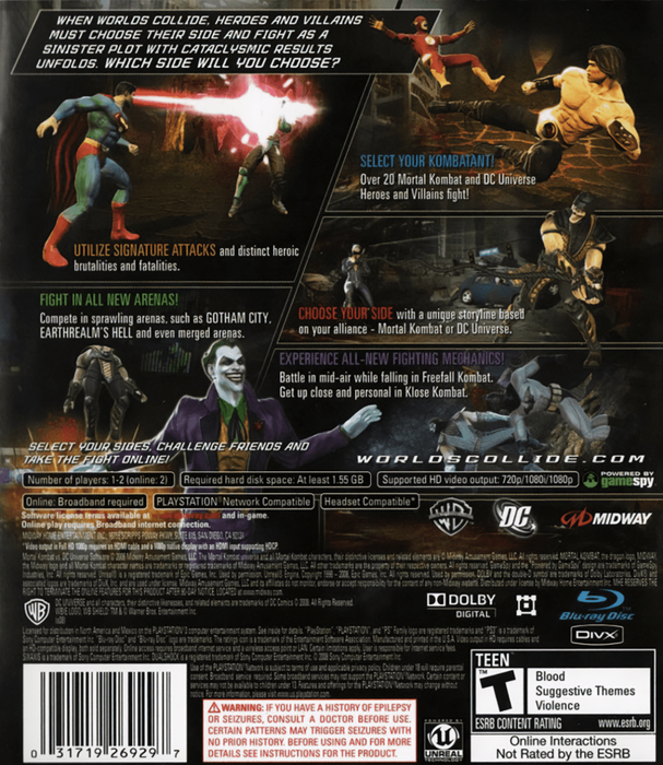 Mortal Kombat vs. DC Universe [Greatest Hits] – PlayStation 3 (PS3) - for just $9.99! 