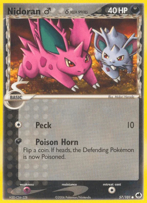 Nidoran (57/101) (Male) (Delta Species) [EX: Dragon Frontiers] - for just $0.50! 