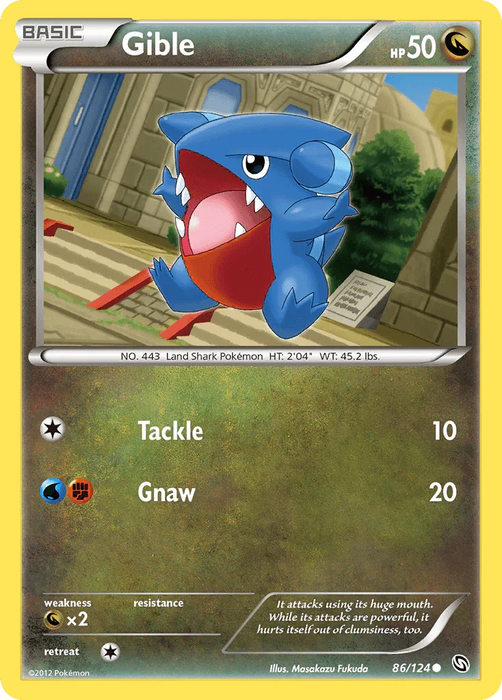 Gible (86/124) [Black & White: Dragons Exalted] - for just $0.15! 