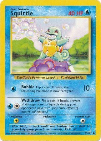 Squirtle (63/102) [Base Set Unlimited] - for just $3.20! 