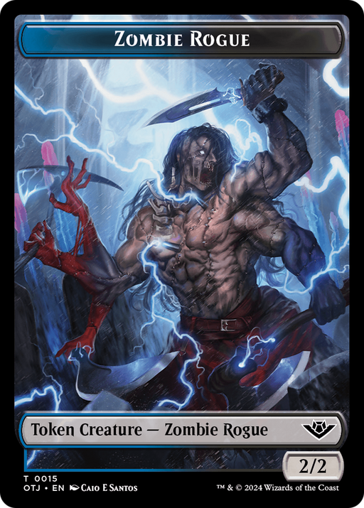 Treasure // Zombie Rogue Double-Sided Token [Outlaws of Thunder Junction Tokens] - Just $0.25! Shop now at Retro Gaming of Denver