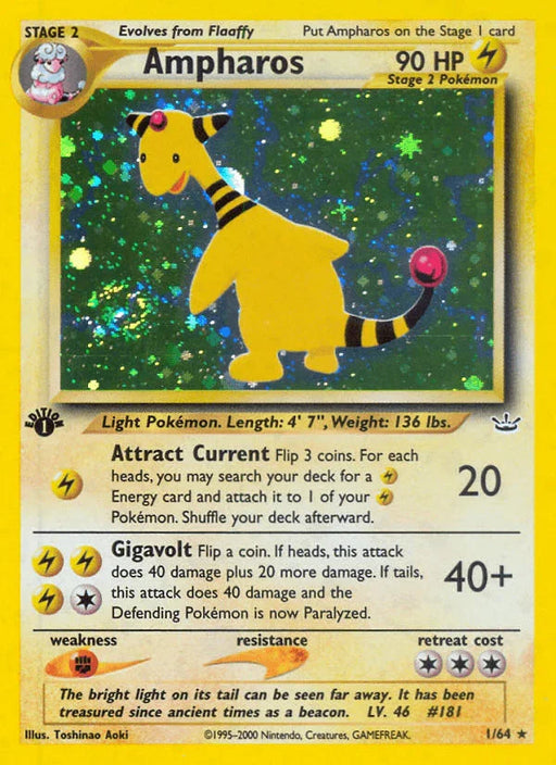 Ampharos (1/64) [Neo Revelation 1st Edition] - for just $34.80! 