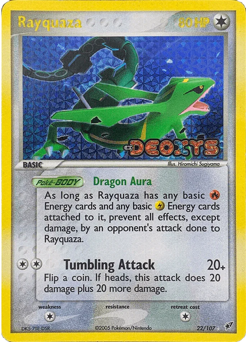 Rayquaza (22/107) (Stamped) [EX: Deoxys] - for just $213.60! 