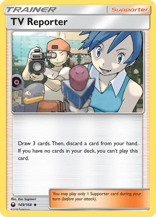 TV Reporter (149/168) [Sun & Moon: Celestial Storm] - for just $0.10! 