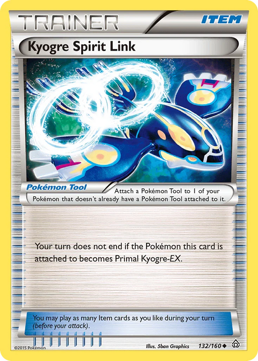 Kyogre Spirit Link (132/160) [XY: Primal Clash] - for just $0.15! 