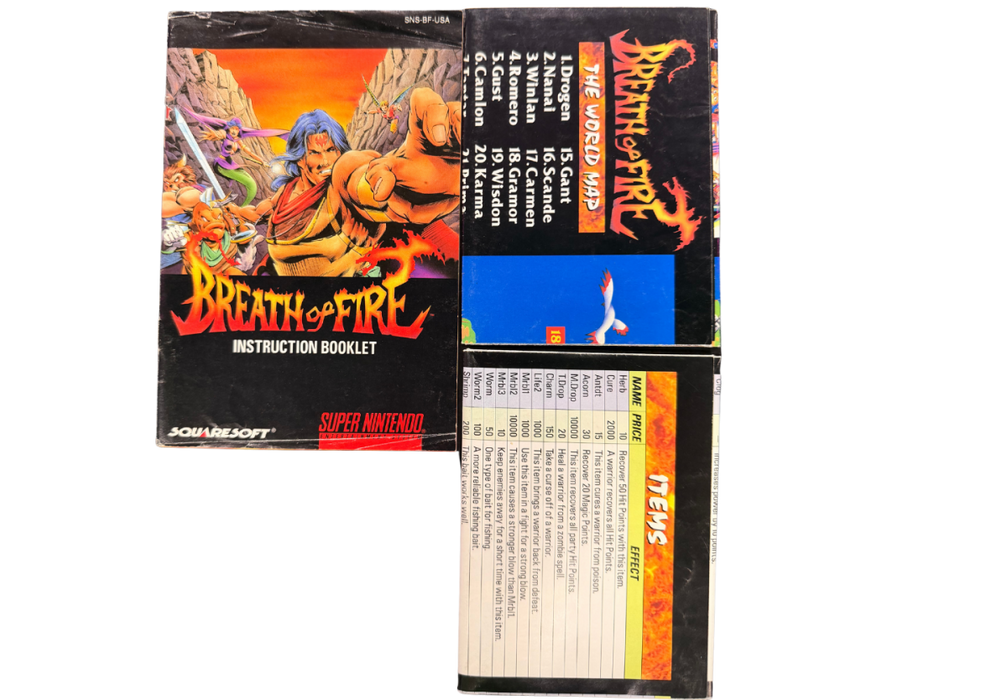 Breath of Fire [Complete In Box] – Super Nintendo Entertainment System (SNES) - for just $187.99! 