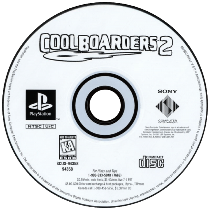 Cool Boarders 2 – PlayStation 1 (PS1) - for just $0! 