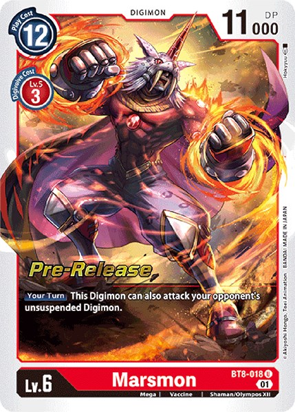 Marsmon [BT8-018] [New Awakening Pre-Release Cards] - Just $0.09! Shop now at Retro Gaming of Denver