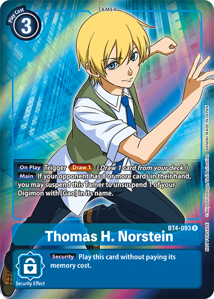 Thomas H. Norstein [BT4-093] (Buy-A-Box Promo) [Great Legend Promos] - Just $1.20! Shop now at Retro Gaming of Denver