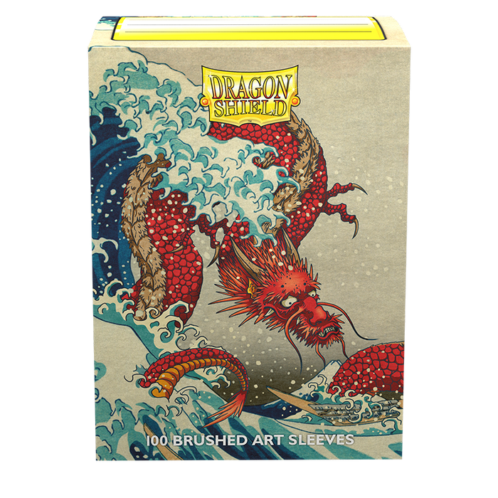 Dragon Shield: Standard 100ct Brushed Art Sleeves - The Great Wave (Anniversary Special Edition) - for just $0! 