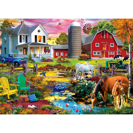 Farm & Country - Picnic on the Farm 1000 Piece Jigsaw Puzzle - Just $16.99! Shop now at Retro Gaming of Denver