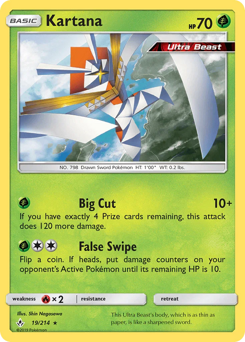 Kartana (19/214) [Sun & Moon: Unbroken Bonds] - for just $0.45! 