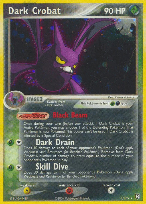 Dark Crobat (3/109) [EX: Team Rocket Returns] - for just $12.55! 