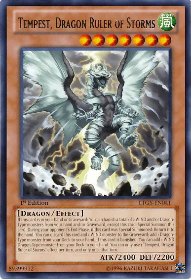 Tempest, Dragon Ruler of Storms [LTGY-EN041] Rare - for just $0.15! 