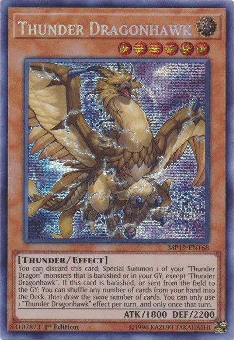 Thunder Dragonhawk [MP19-EN168] Prismatic Secret Rare - for just $0.95! 