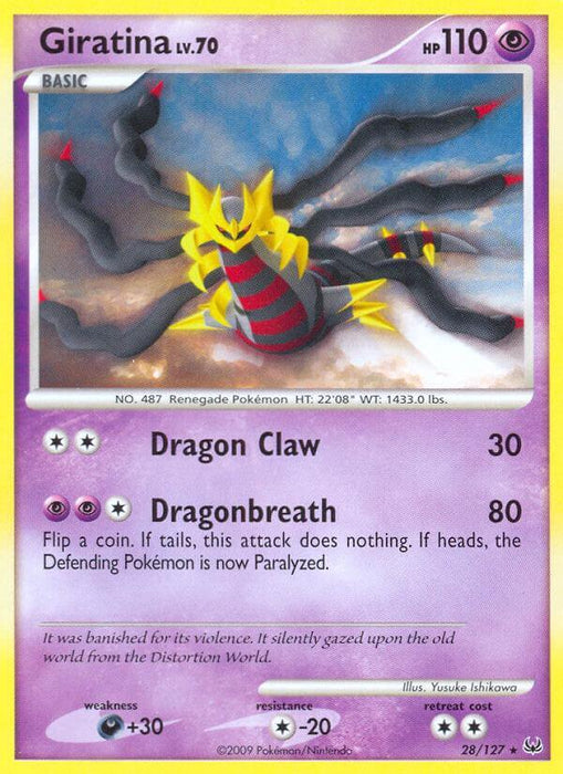 Giratina (28/127) (Theme Deck Exclusive) [Platinum: Base Set] - for just $6.80! 
