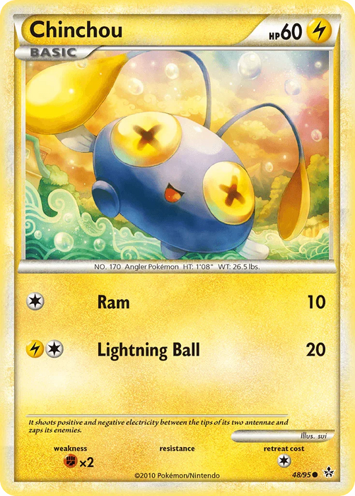 Chinchou (48/95) [HeartGold & SoulSilver: Unleashed] - for just $0.15! 