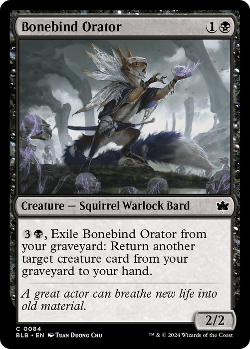 Bonebind Orator (BLB-084) - Bloomburrow - for just $0.03! 