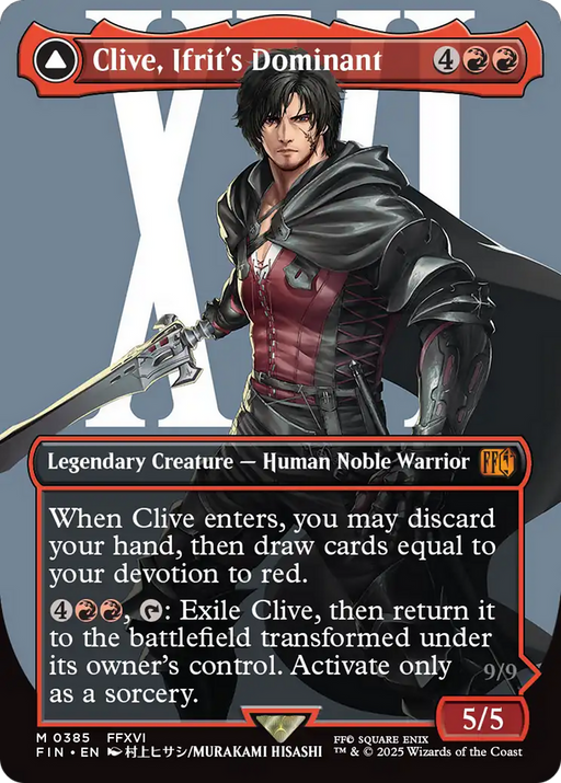 Clive, Ifrit's Dominant // Ifrit, Warden of Inferno (FIN-385) - FINAL FANTASY: (enchantment) (Borderless) Foil - for just $3.95! 
