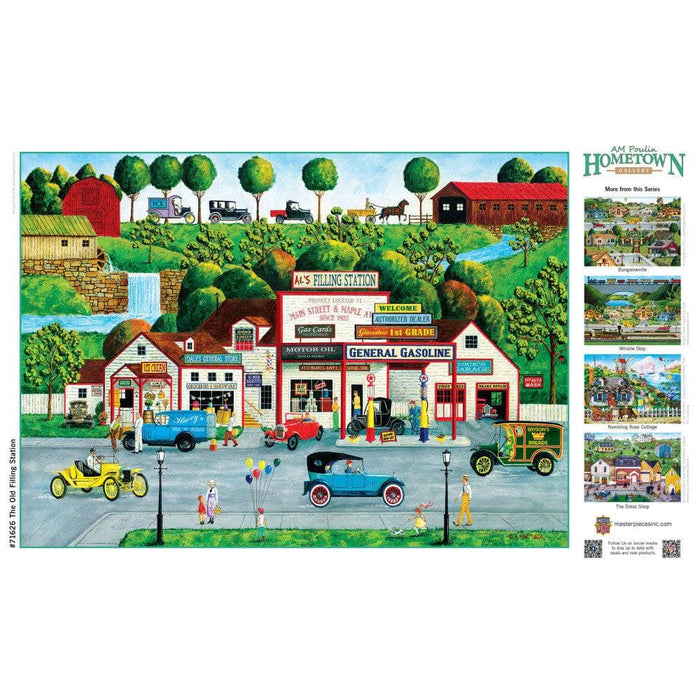 Hometown Gallery - The Old Filling Station 1000 Piece Jigsaw Puzzle - for just $16.99! 