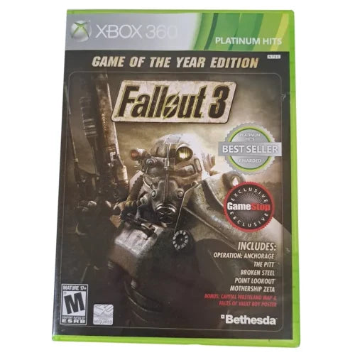 Fallout 3 (Game of the Year Edition) (Gamestop Edition) (Platinum Hits) (Xbox 360) - for just $0! 
