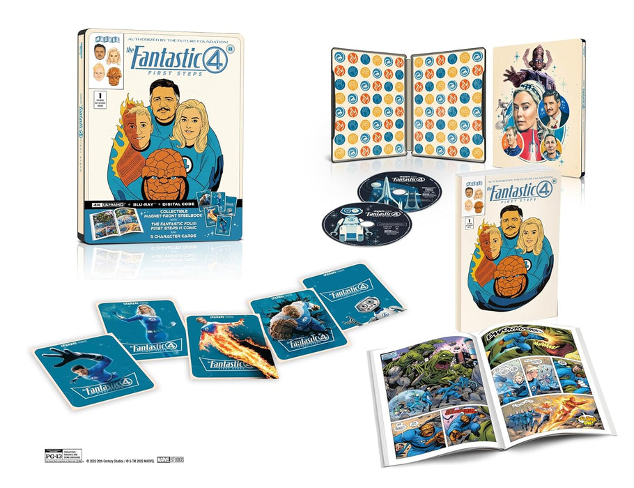 Fantastic Four: First Steps - Amazon Exclusive Steelbook Collector's Edition (4K UHD + Blu-ray + Digital) - for just $99.99! 