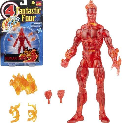 Fantastic Four Retro Marvel Legends Human Torch 6-Inch Action Figure - for just $29.67! 