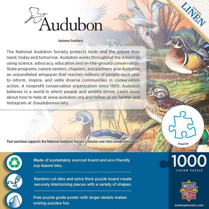 Audubon - Autumn Feathers 1000 Piece Jigsaw Puzzle - for just $12.99! 