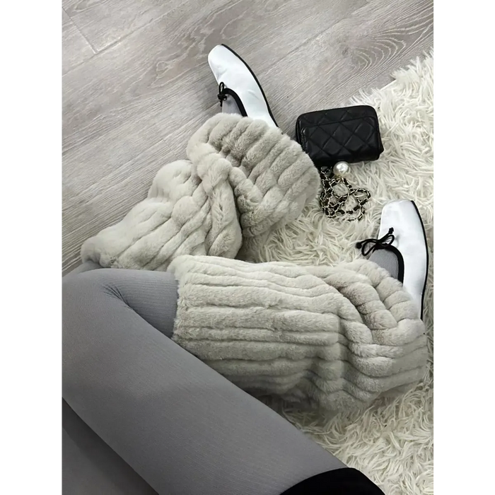 Faux Fur Leg Warmers – Harajuku Plush Lolita Boot Covers - for just $50.95! 