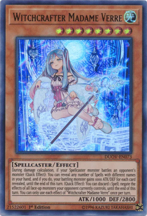 Witchcrafter Madame Verre [DUOV-EN073] Ultra Rare - for just $0.25! 