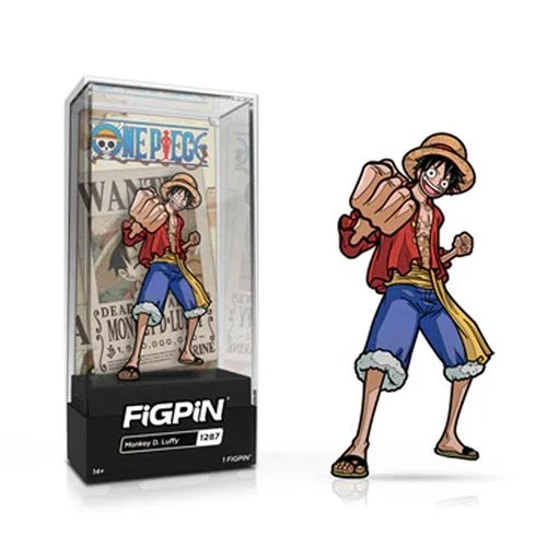 One Piece Monkey D. Luffy Version 3 FiGPiN Classic 3-Inch Enamel Pin - Just $15! Shop now at Retro Gaming of Denver