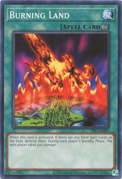 Burning Land (25th Anniversary) [PSV-EN061] Common - for just $0.10! 